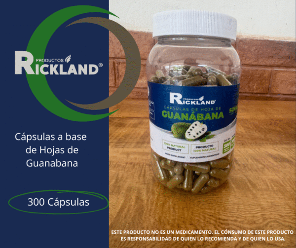 Capsulas de hoja de  guanabana