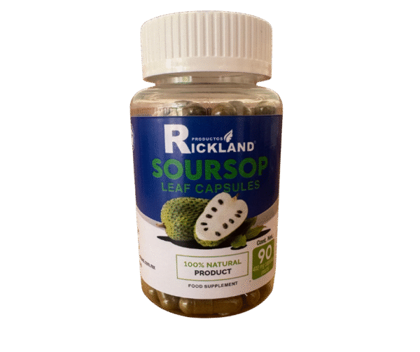 capsulas de hoja de guanabana de 90